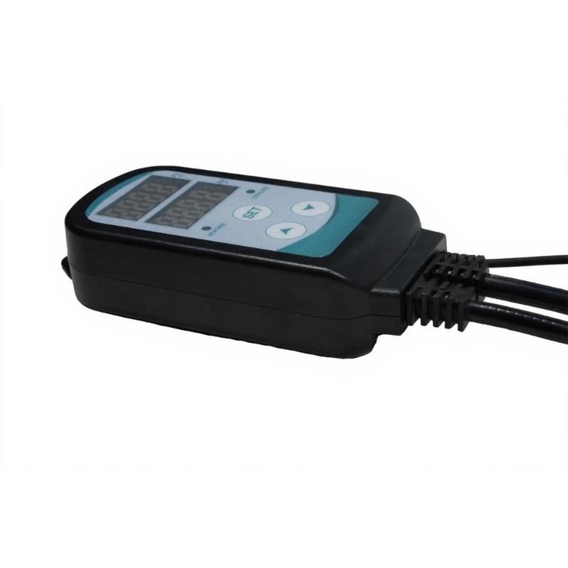 Digital Temperature Controller 1100W 110V for Greenhouses Mushroom Cultivation Home Brewing Heating with Accurate Digital Display