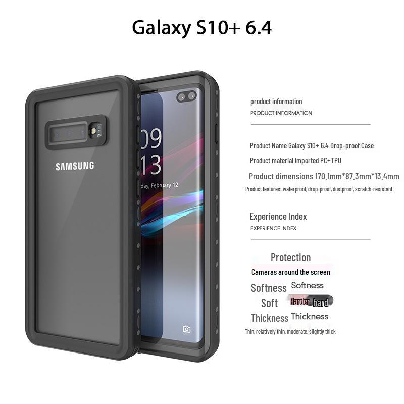 Red Pepper Anti-Slip Diving Protective Case with Fingerprint Unlock for Samsung S10/S10 Plus