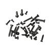 1200Pcs Carbon Steel Phillips Flat Head Screws Black Mini Screws  Digital Products
