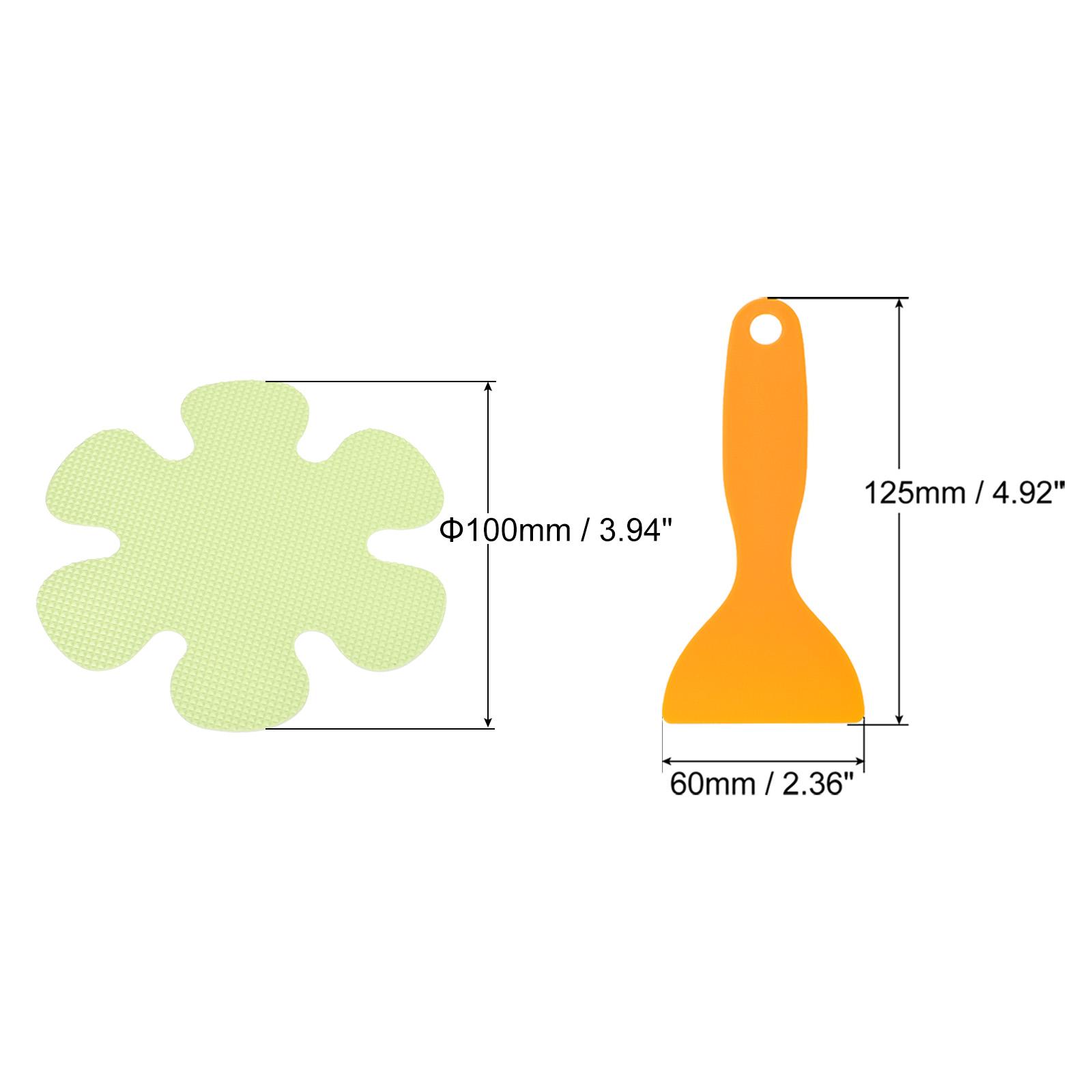 

Нескользящие наклейки для ванны, 20 штук, безопасные противоскользящие полоски для душа, самоклеящиеся наклейки в форме цветка со скребком для лестниц, ванны, душа
