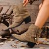 Fashion Flats Women Boots Suede Pointed Toe Designer Shoes Winter Luxury Dress Woman 2025 New Fashion Sexy Chelsea Botas De Mujer