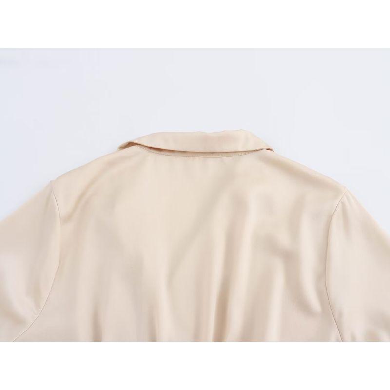 Kaslead New Arrival Women's Clothing Fashion Style Fashion Plus Size French Commute Style Minimalist Suit Collar Long Dress