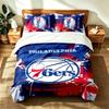 Philadelphia 76ers (5) 3-teiliges Set geeignet für Schlafzimmer weich und bequem ein ideales Geschenk für Familie und Freunde Enthält eine Bettdecke und zwei