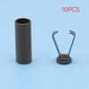 10Pcs DIY Bag Shoes Garment Lanyard Accessories Metal Rope Ends Stopper Button Cord End Lock Cap Hanging Bell Buckle