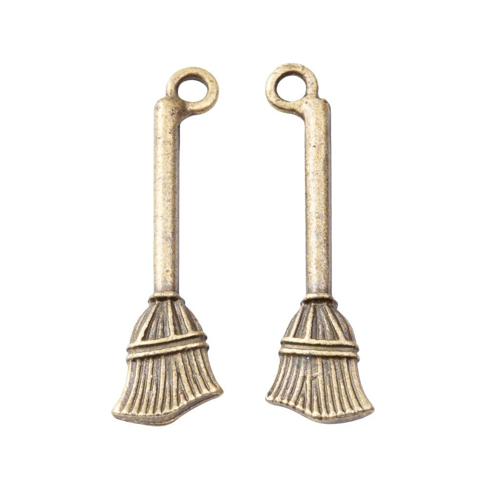 DIY Retro Zinc Alloy Jewelry Accessories Pendant Broom Factory Direct 3120 бронзовый