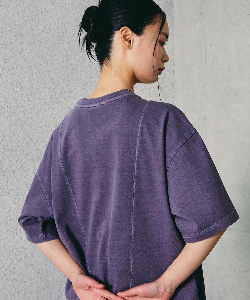 GAKKAI UNIONS Basic Pigment Short Sleeve T-Shirt Ash Purple
