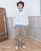 THEMUSEUMVISITOR Argyle Embroidered Regular Chino Pants (Beige)