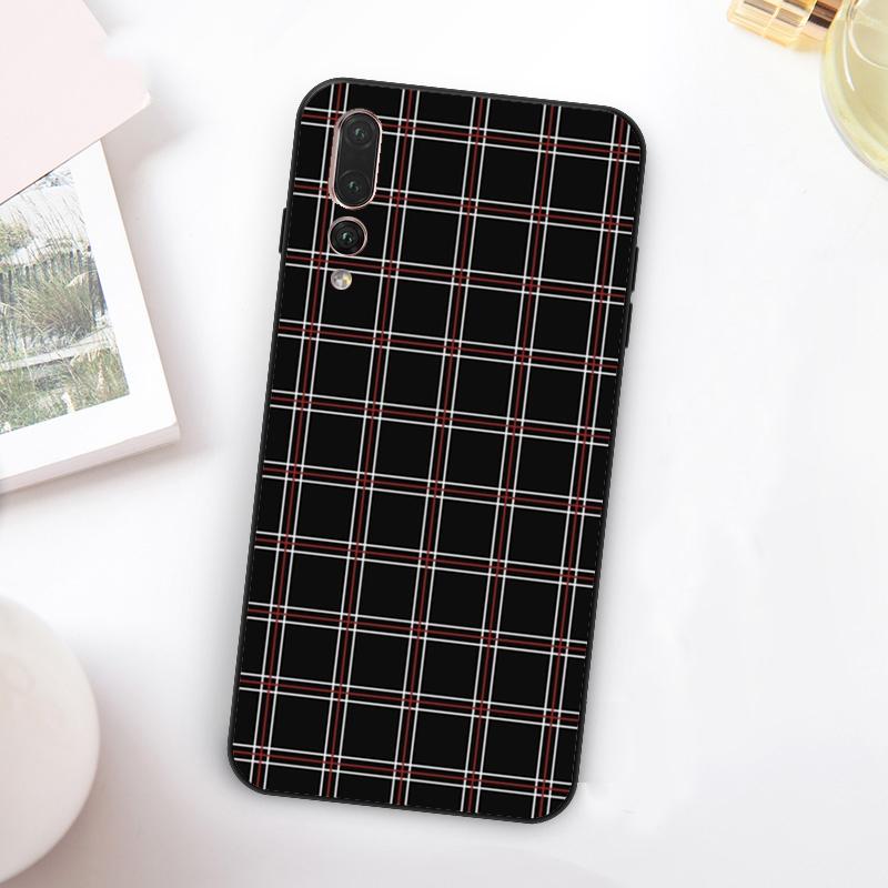 

Клетчатый узор Полоски Для Huawei Nova 11 10 9 SE Y70 Y60 Y90 Y61 Y91 Y73 Y72 12i 11i 8i P30 P40 Lite P60 Pro Чехол Huawei Nova 8i
