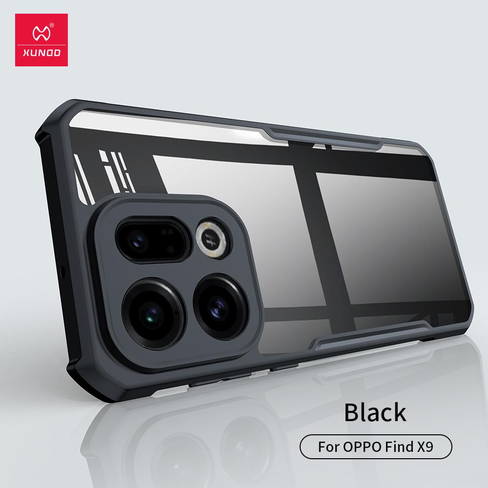 XUNDD Pro pouzdro pro Oppo Find X9 Pro OPPO Find X9 Pouzdro Nárazuvzdorný nárazník Ochranná pouzdra Průhledný zadní kryt