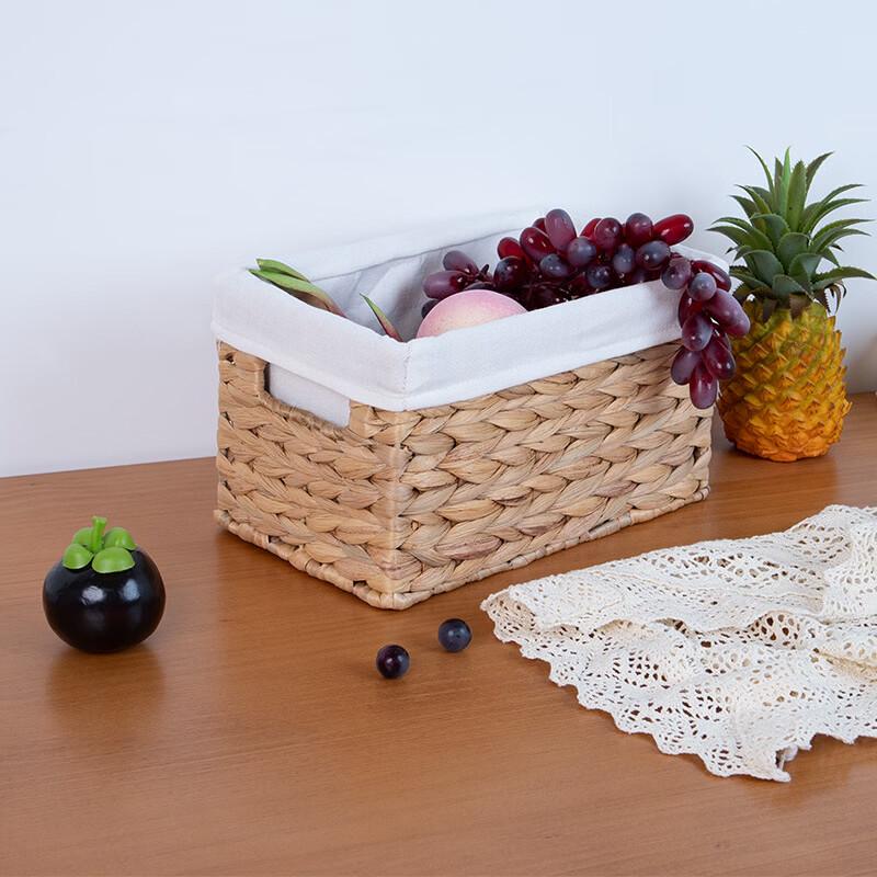 Ins-Style Hand-Woven Water Hyacinth Storage Basket