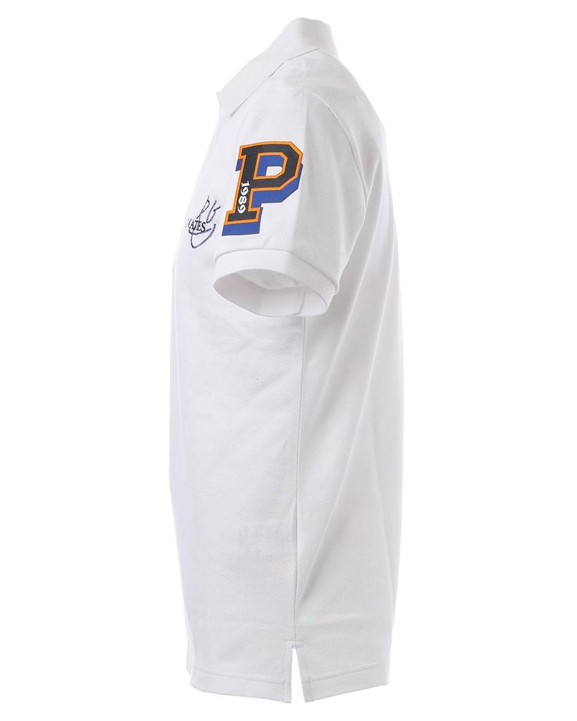 PEARLY GATES Short Sleeve Polo Shirt Golf 6 Men's (Basic Logo) / / 053-5160201 030_White [LL]