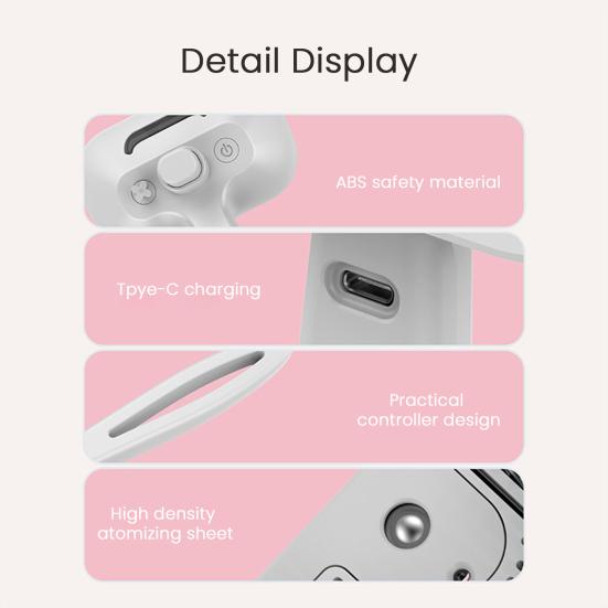 Pet Steam Brush 3-in-1 Cat Self-Cleaning Grooming Comb with Mist Spray Rechargeable