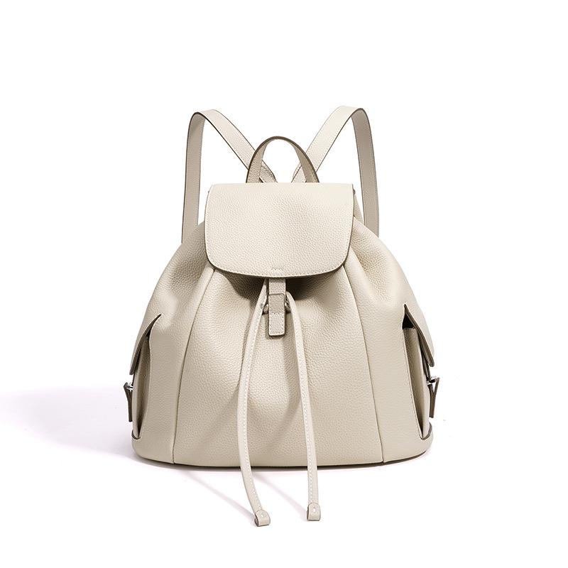 Drawstring Versatile Literary Handbag Bag Women's High Edition Simple Large Capacity Women's Backpack