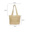 Handmade Hollow Woven Underarm Tote Bag: Fashionable Single Shoulder Beach & Commute Bag for Women