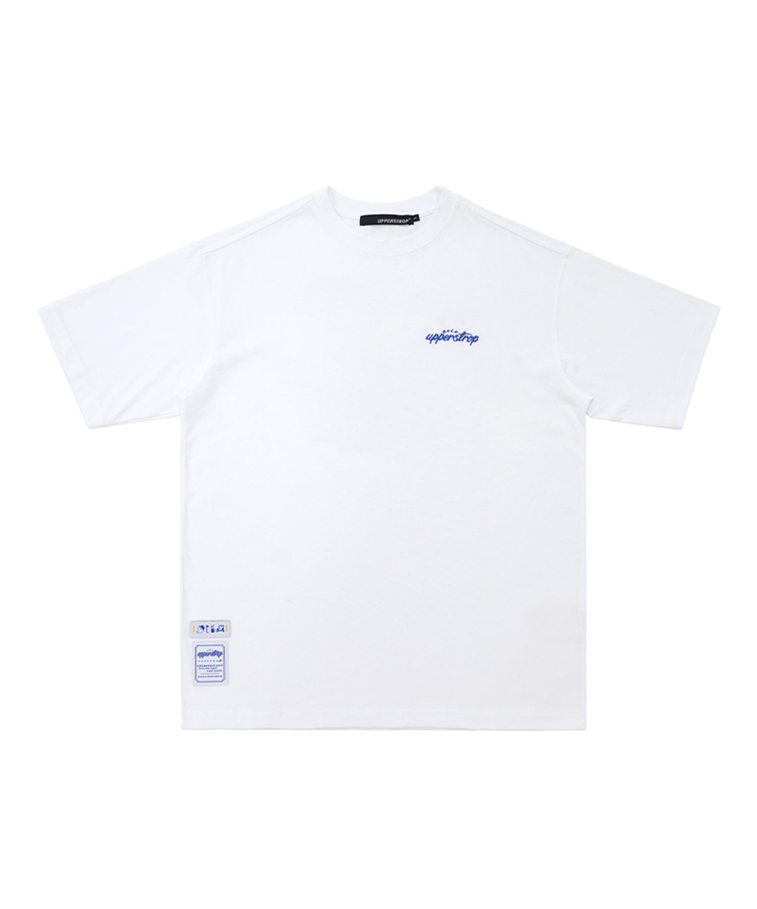 Upper Strop [Up3057] Upst Golf Rounded Comma Short Sleeve T-Shirt White L