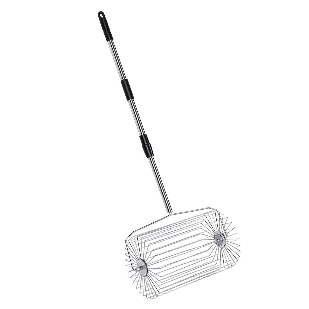 Tennis Ball Picker Stainless Steel Roller Ball Picking Tool Garden Fruit Collector Large Capacity