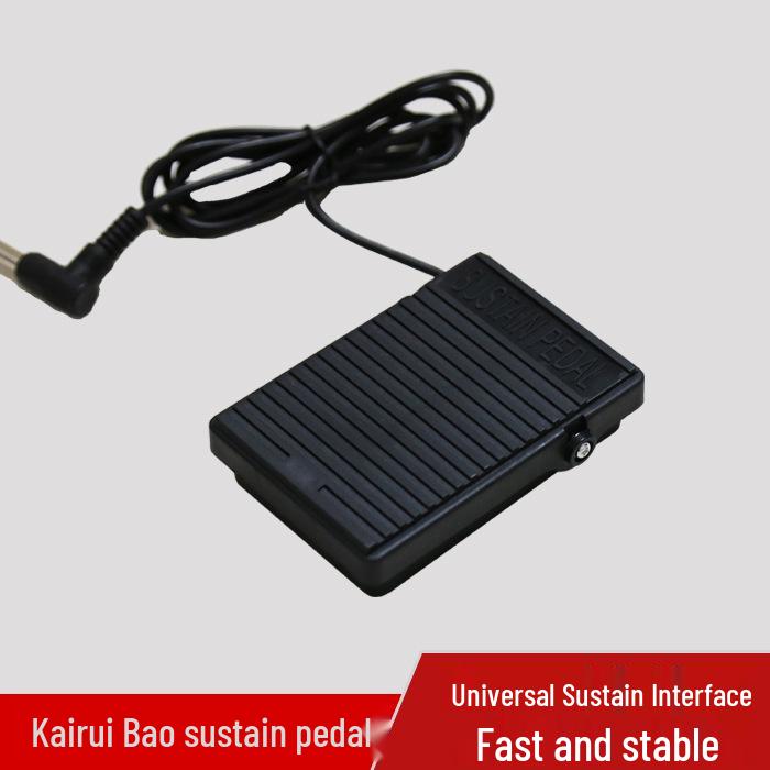 Universal Sustain Pedal for Electronic Pianos, Keyboards, and Drums чёрный