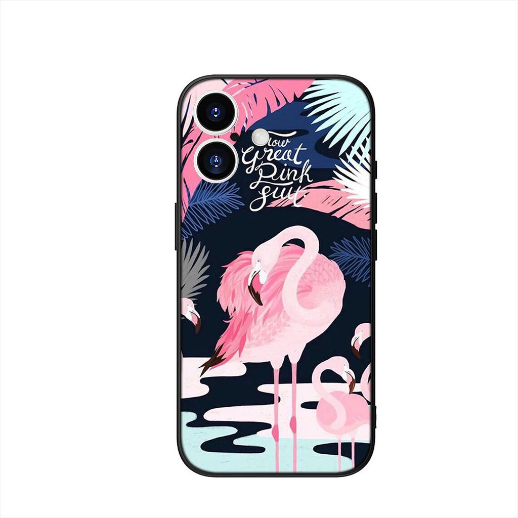 Flamingo Handyhülle Case für Apple iPhone 16 15 14 Plus 13 12 Mini 17 Pro Max + 16E Air 16+ ProMax Hülle