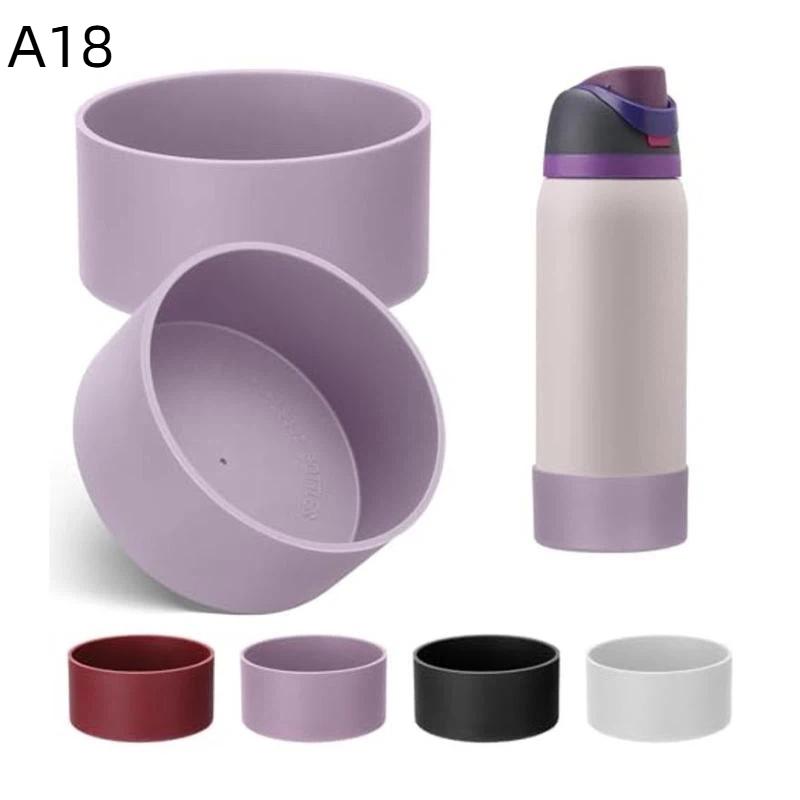 1Pcs 24Oz 32Oz Silicone Water Bottle Bottom Protector Cover Anti Slip Shock Resistant Bottle Base Sleeve For Outdoor Travel Use