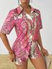 European and American fashion trends National short-sleeved shirts and shorts set MB1 + MA1