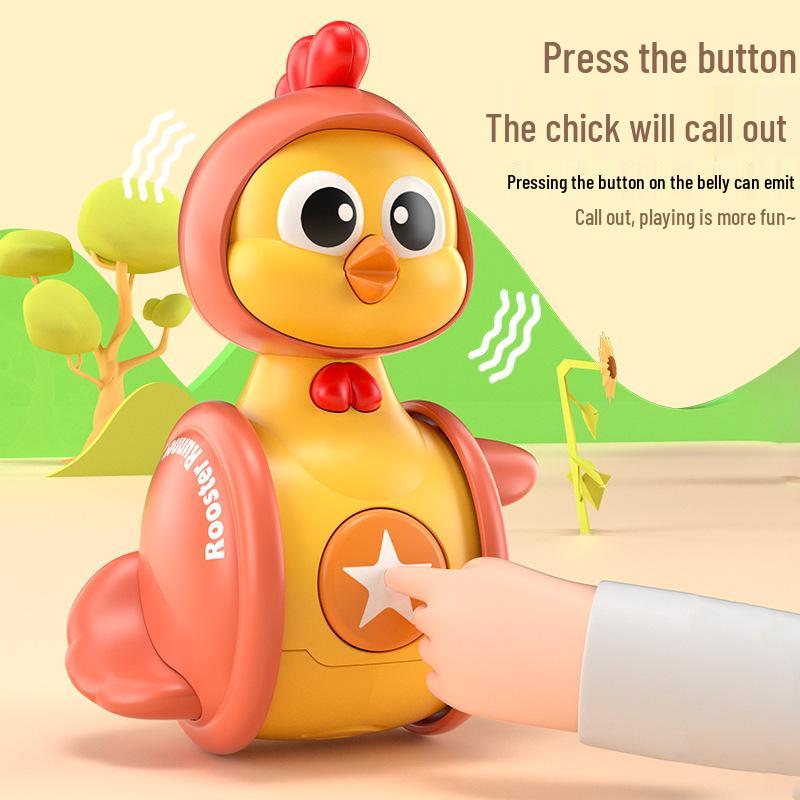 Moe Chicken Baby Soothing Tumbler Toy - Educational and Drop-Resistant for Early Learning and Kindergarten Fun