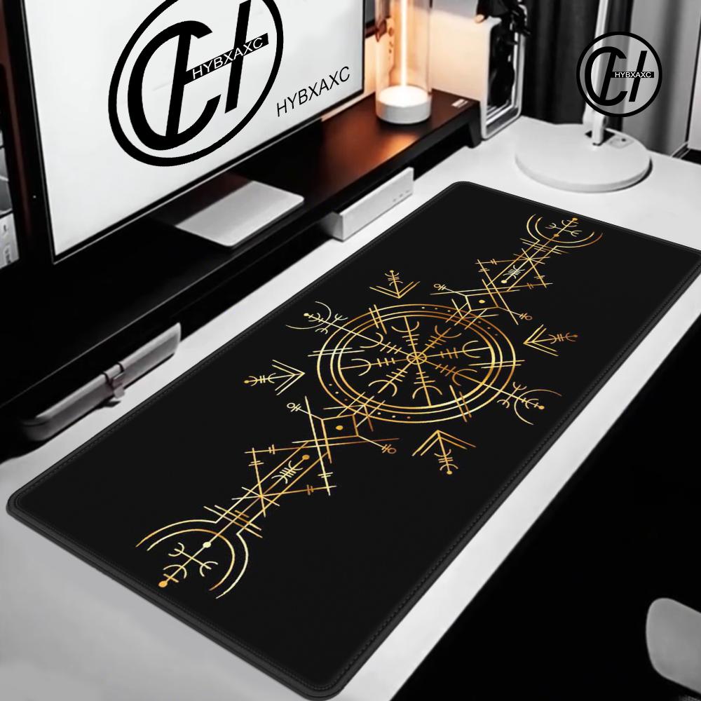 VikingVegvisir Logo Mousepad INS Tide Large Thickened Mouse Pad Oversized Gaming Keyboard Notebook Table Mat for PC Computer