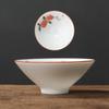 Čínský keramický čajový šálek Ručně malované květy a ptáci Šálek Cestovní čajová miska Domácí porcelánová čajová souprava Hlavní šálek 60ml
