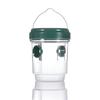 Hanging Wasp Trap Reusable Fruit Fly Trap Eco-friendly Detachable Plastic Hornet Trap with Two Entrances for Garden Orchard Effective Insect Control