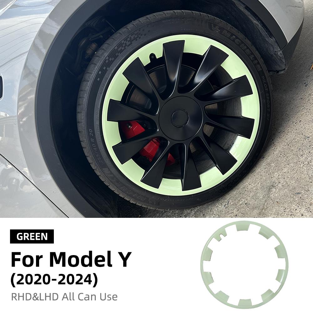 20 Inches Wheels ABS Rim Guard Rim For Tesla Model Y 2025-2020 Car Hubcap Cover Hubcap Patch Scratch Proof Hub Cap Trim