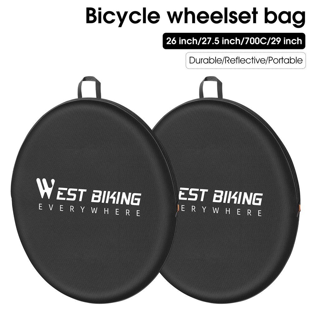 Bike Wheel Bag MTB Road Bike Wheel Storage Bag Portable Storage Bag for 26-29in Bicycle Wheel Large