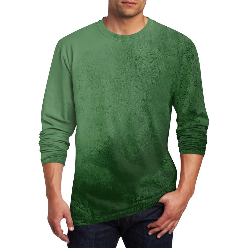 Men's T Shirt O-Neck Clothing Apparel Outdoor Long Sleeve Print Fashion Designer Vintage