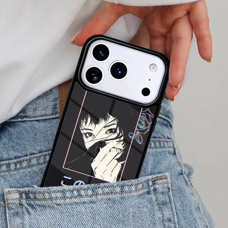 Japanese 90s anime aesthetic Phone Case for iPhone 16e 15 14 13 12 17 Pro Max Plus Air 17pro Cover Coque