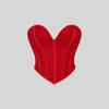 Cute Heart Tube Top Corset Breathable Mesh Off-the-shoulder Shapewear Can Be Worn Outside Sexy Vest Top Bone Coat