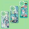 Roztomilý H-Hatsunes Kawaii M-Miku Pouzdro na telefon Pro iPhone 17 Air 15 14 13 12 11 Pro Max 16 15 14 Plus Nárazuvzdorný Měkký Silikonový Kryt