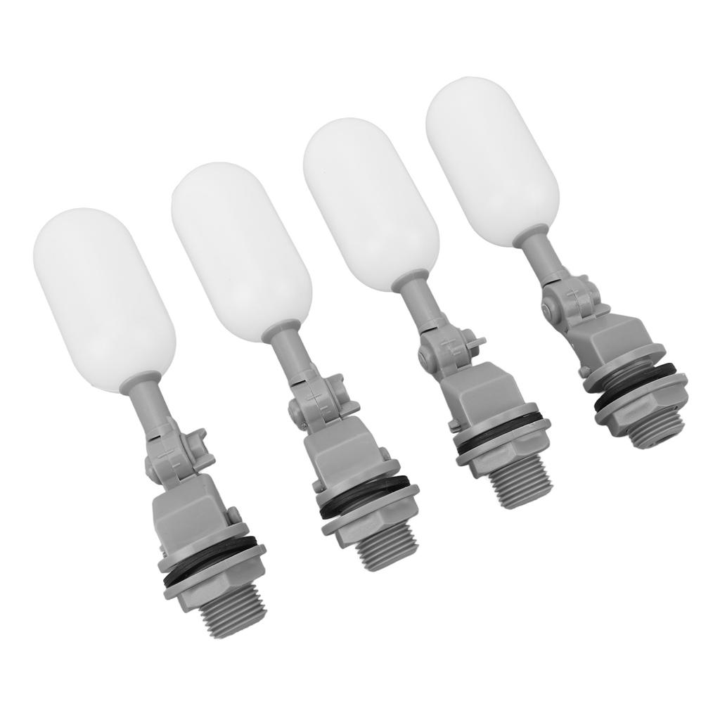 4PCS Float Ball Valve DN15 1/2 Inch ABS PE Water Tank Humidifier Mini Float Valve with Adjustable