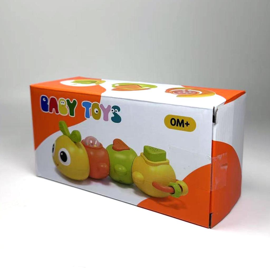 Mother and Baby Caterpillar Twisty Worm: Educational & Motor Skills Toy for Newborns