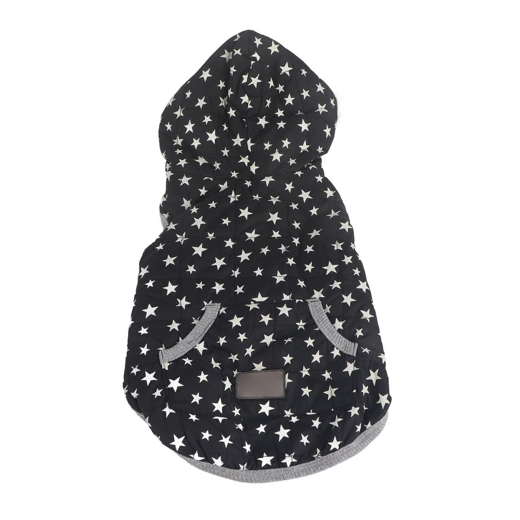 Pies Płaszcz Zimowy Pogrubiony Ciepły Miękki Przyjazny dla Skóry z Kapturem Kamizelka Kurtka dla Małego Średniego Zwierzaka