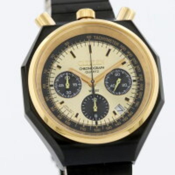 CITIZEN TSUNO CHRONO RECORD LABEL × TiCTAC AN3704-53P watch