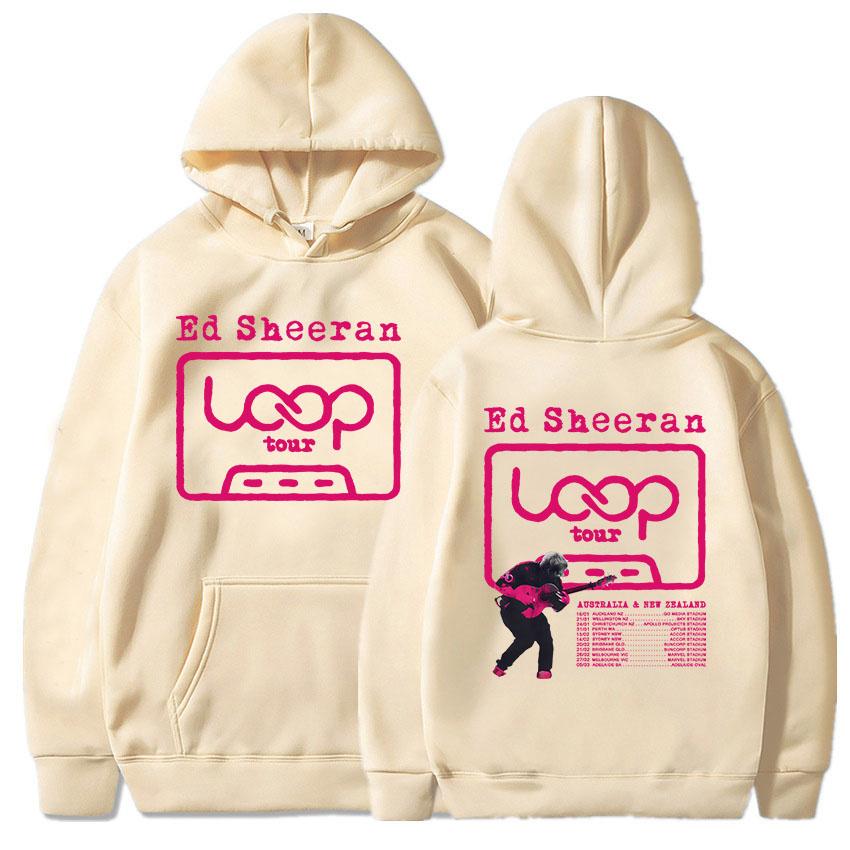 Ed Sheeran Loop Tour Hoodies Fashion Autumn/Winter Hooded Sweatshirts for Male Casual Long Sleeve Unisex Streetwear Print Hoodie
