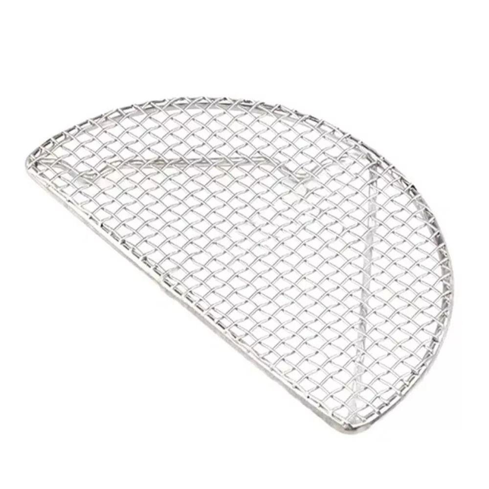 Semi -Circular/Round Drying Net Stainless Steel Barbecue Net New Tempura Frying Net