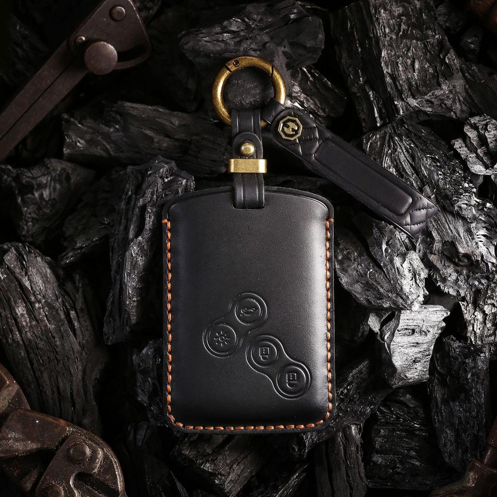 Handmade Leather Retro Key Cover for Renault Koleos Olympus Scenic Dimension