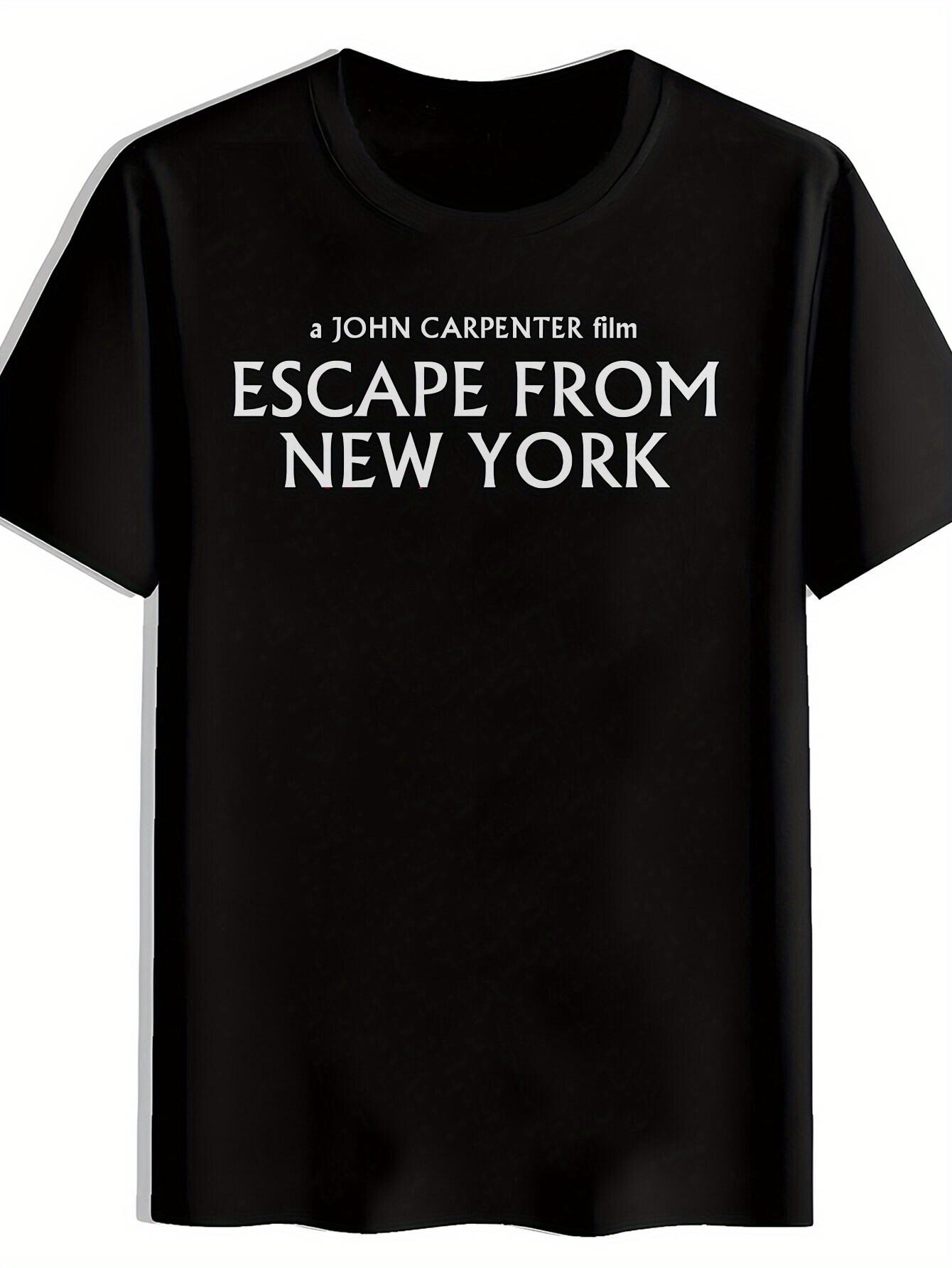 T-shirt A Black Background with White Text Print XS