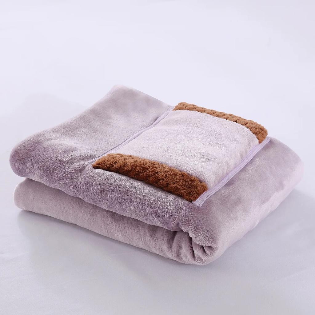 5V USB Warming Blanket Winter Portable Design Flannel Sherpa Materials Safe Voltage Electric Heating Blanketry