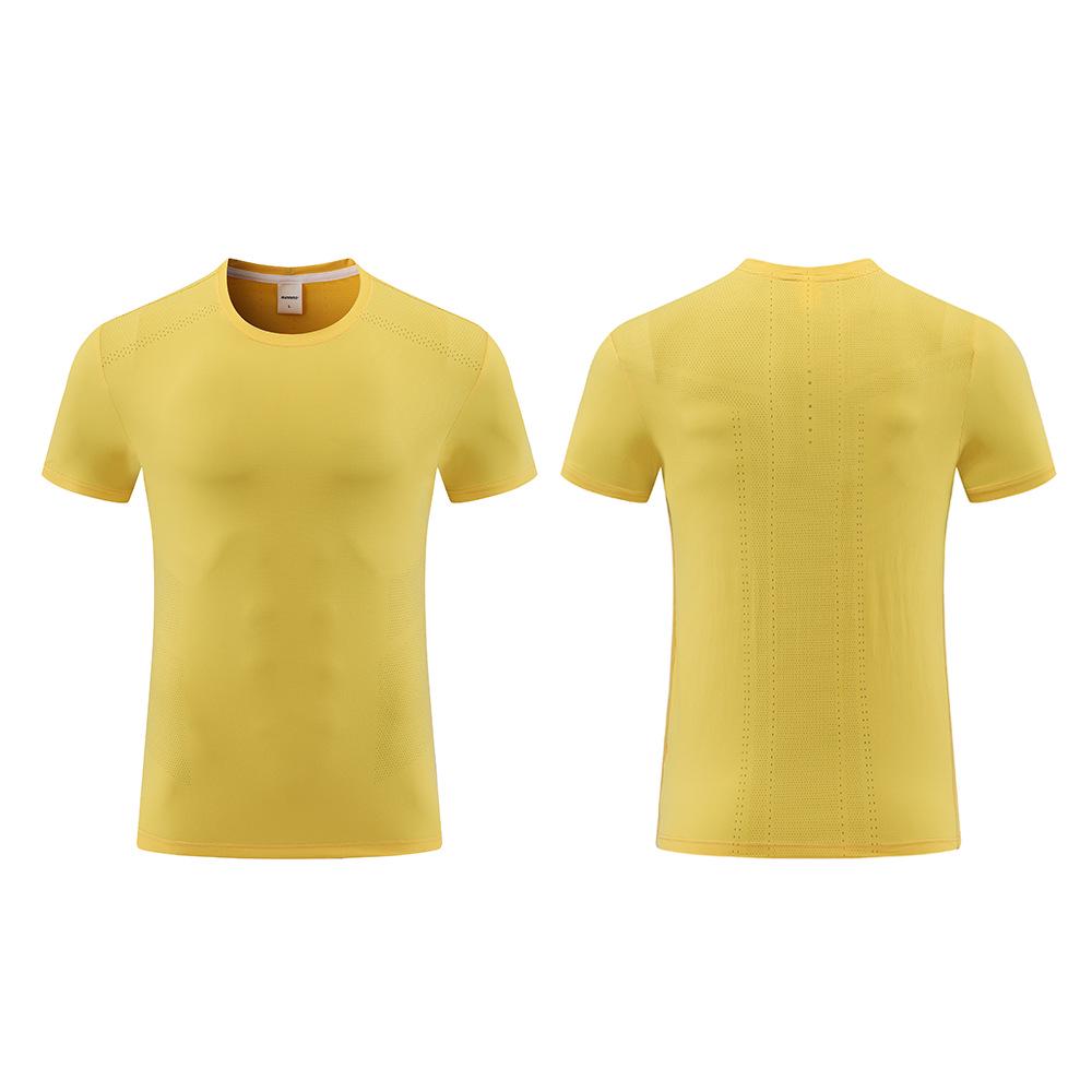 

Мужская спортивная футболка из ледяного шелка с быстрой сушкой - Свободный крой, Дышащая, Влагоотводящая, Охлаждающий эффект, Короткий рукав для фитнеса и бега. L