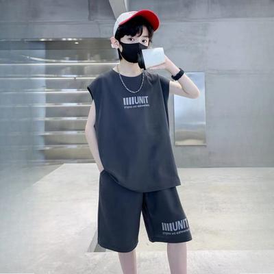 Boys' Summer Suits, Children's Sleeveless Vests, Sports Clothes, Cool and Handsome Summer Children's Clothing