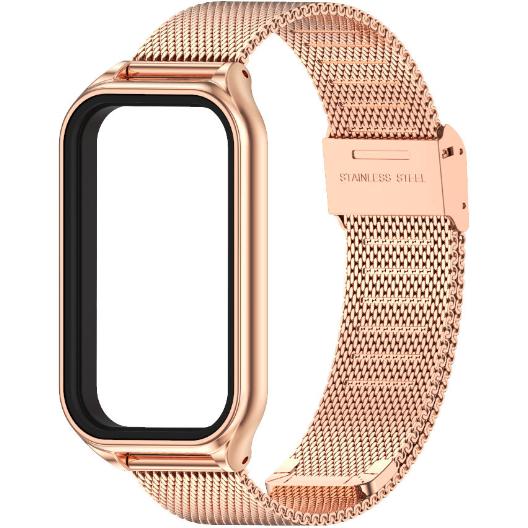 Mailänder Armband für Xiaomi Redmi Smart Band 2 / Xiaomi Smart Mi Band 8 Active, Roségold