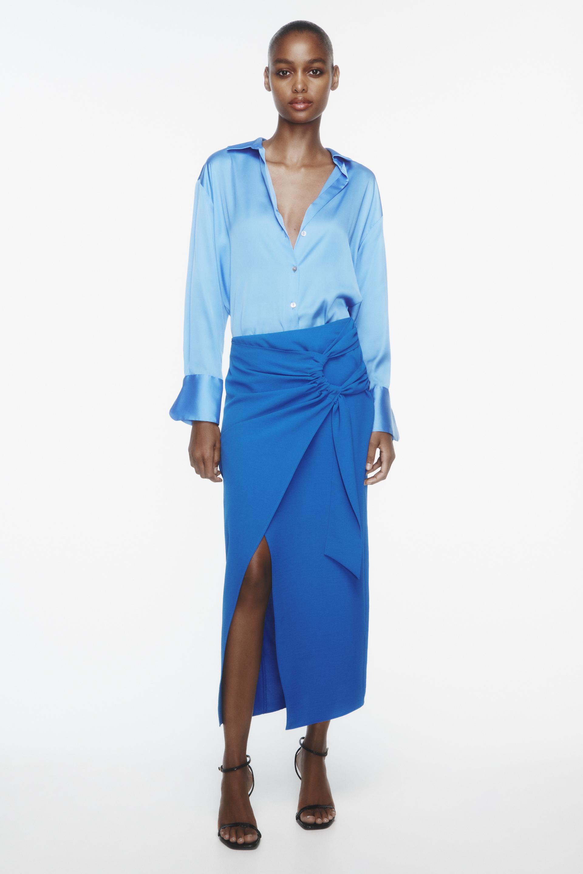 

ЮБКА МИДИ СО СОБРАННЫМИ ДЕТАЛЯМИ