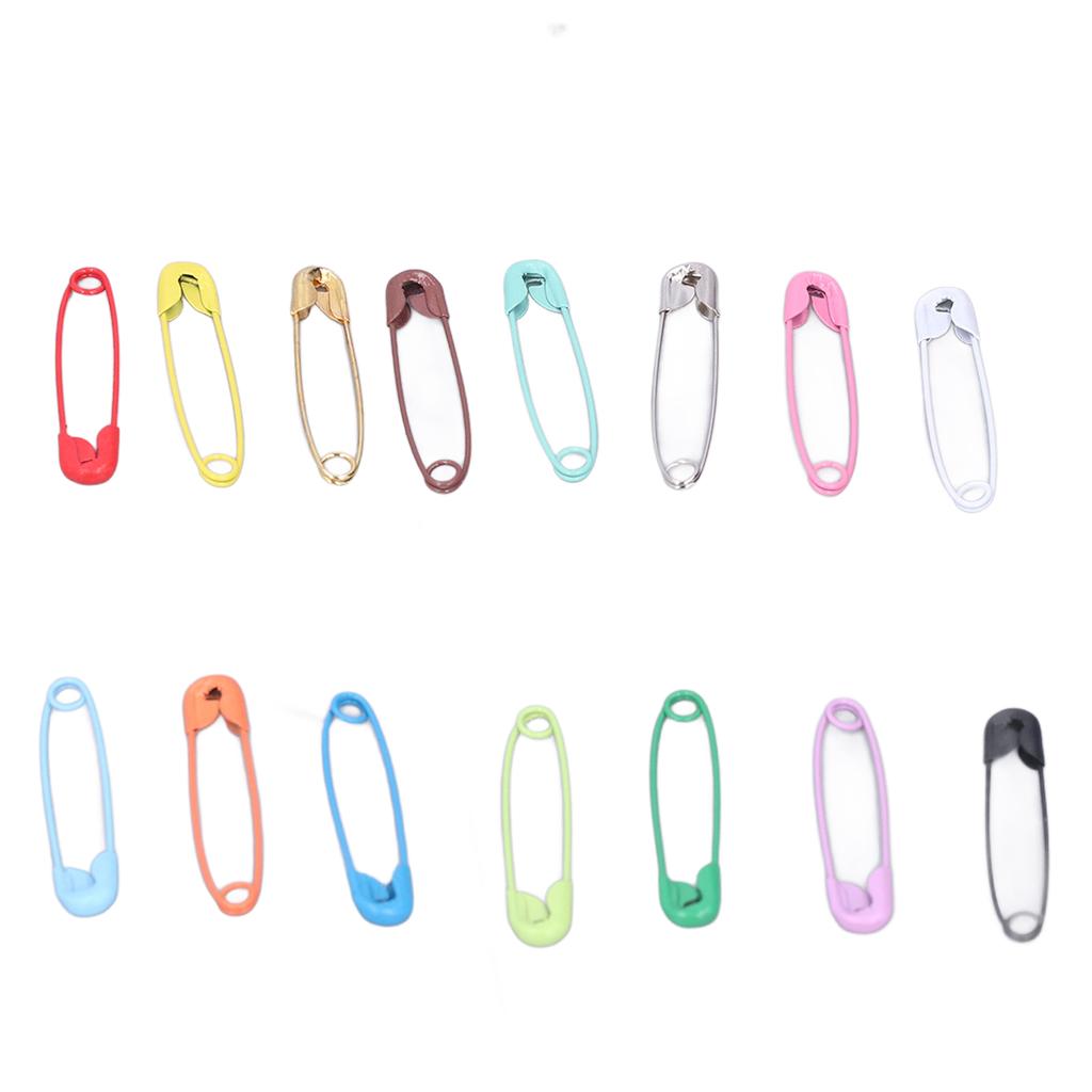 Safety Pins DIY Making Reliable Locking Design Glossy Bright Small Compact Sewing Accessories for