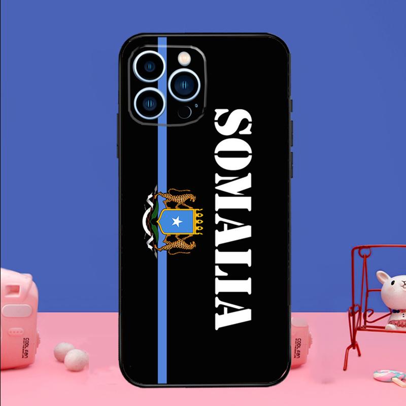 Somali Somalia National Flag Phone Case For iPhone 17 16 14 13 12 11 15 Pro Max mini 15 16 Plus 16e 17 Air Bumper Cover