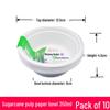 ZISIZ Thickened Disposable Paper Plates